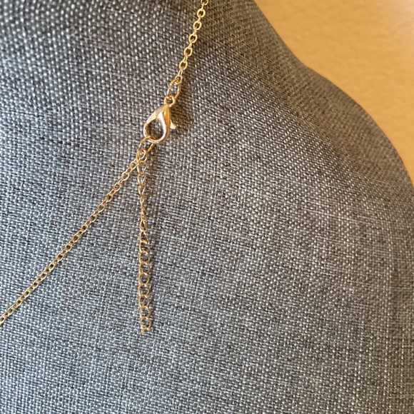 NEW White Druzy Crystals with Evil Eye Pendant Necklace - Picture 4 of 4